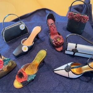 Elegant Miniature Shoes & Matching Purses
